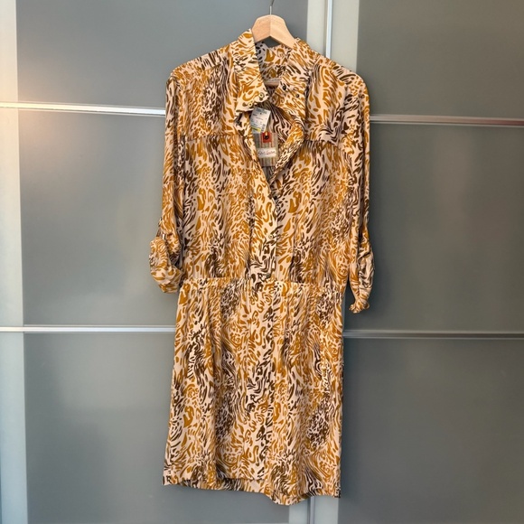 Robert Graham 100% Silk Animal Print Dress - NWT - Picture 1 of 7